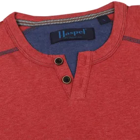 King Notch Neck T-Shirt - Short Sleeve Red