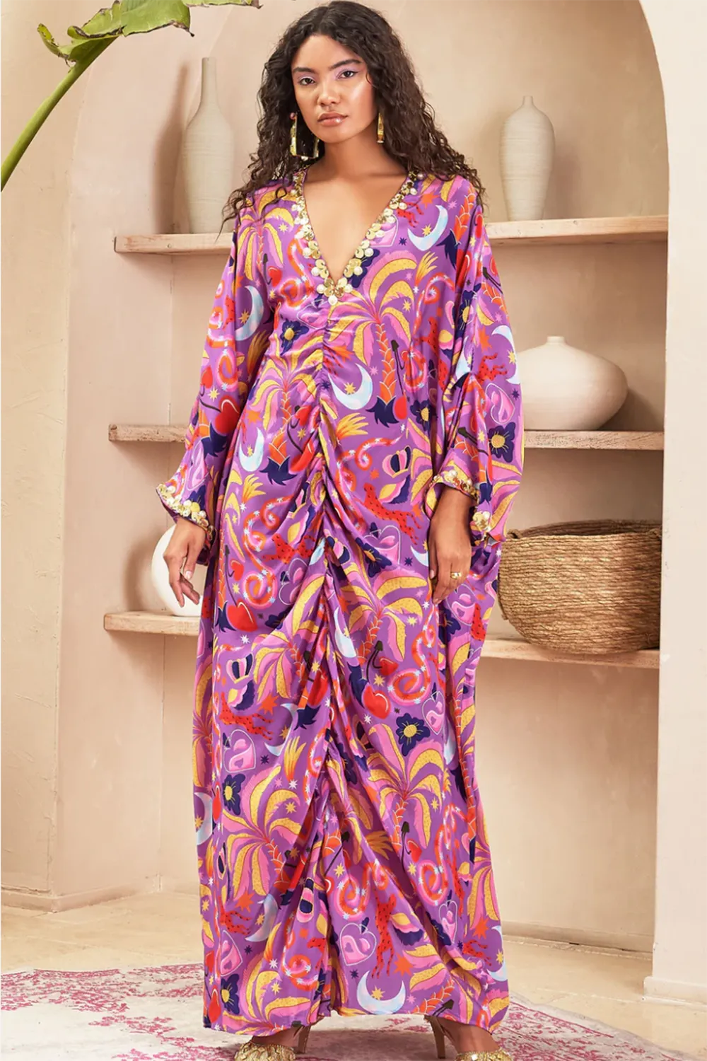 Layla Lilac Kaftan