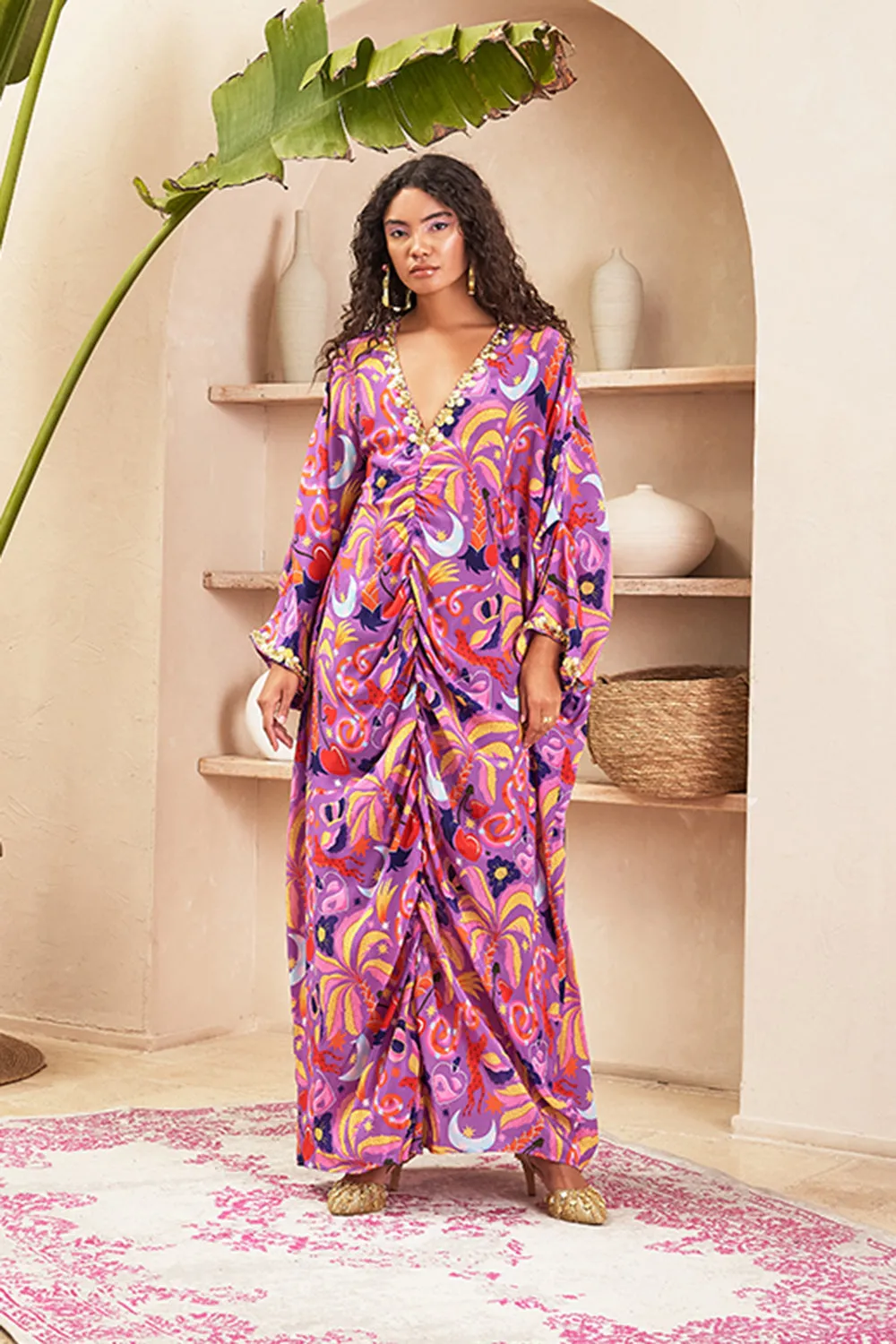 Layla Lilac Kaftan