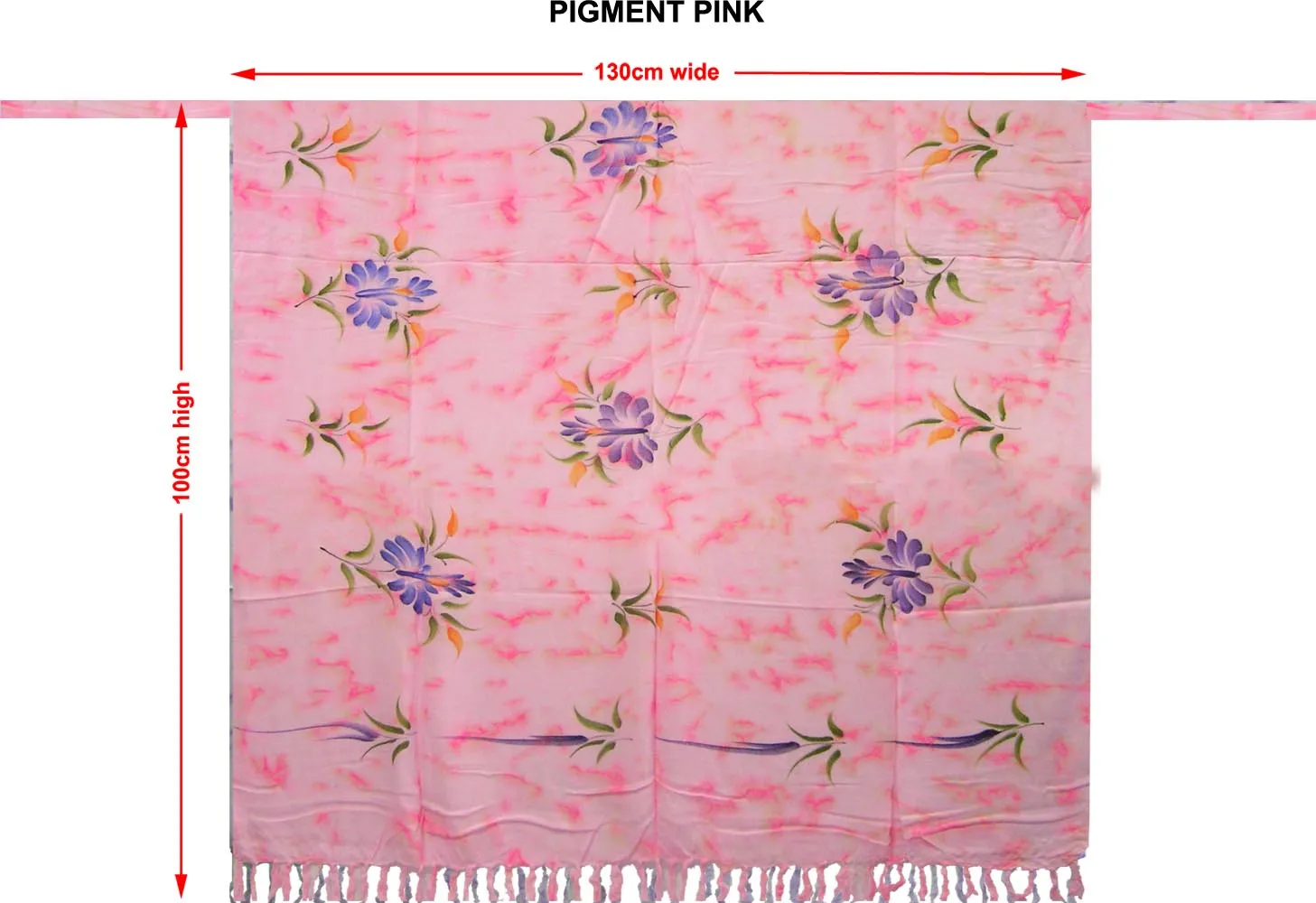 Long Pigment Dye Bikini Tie/Sarong