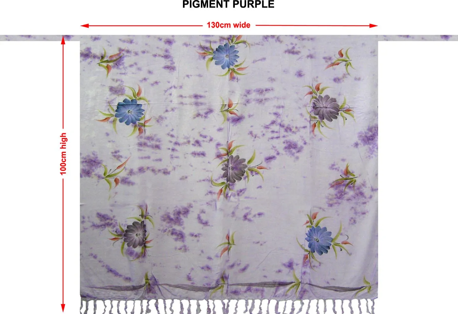 Long Pigment Dye Bikini Tie/Sarong