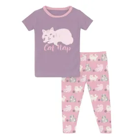 Long Sleeve Pajama Set - Cake Pop Cats & Yarn