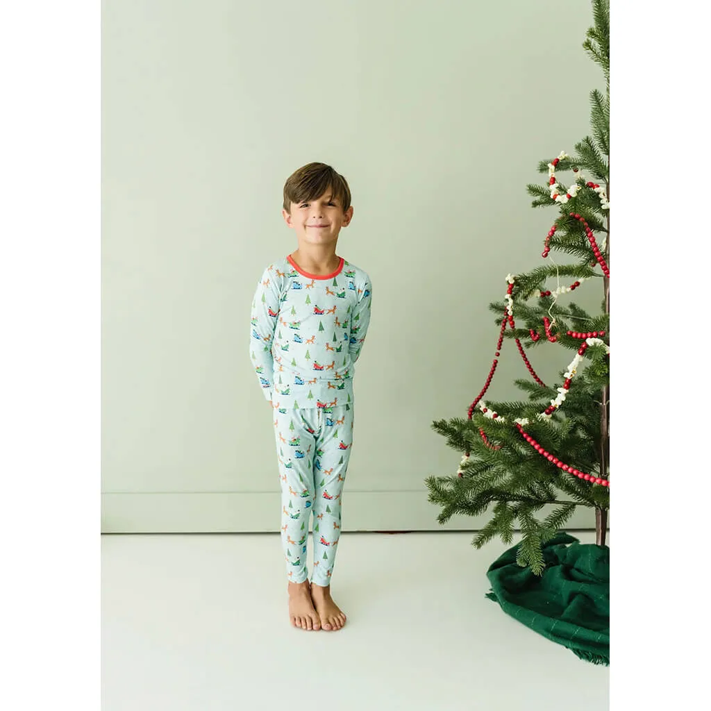 Long-Sleeve Pajama Set Reindeer