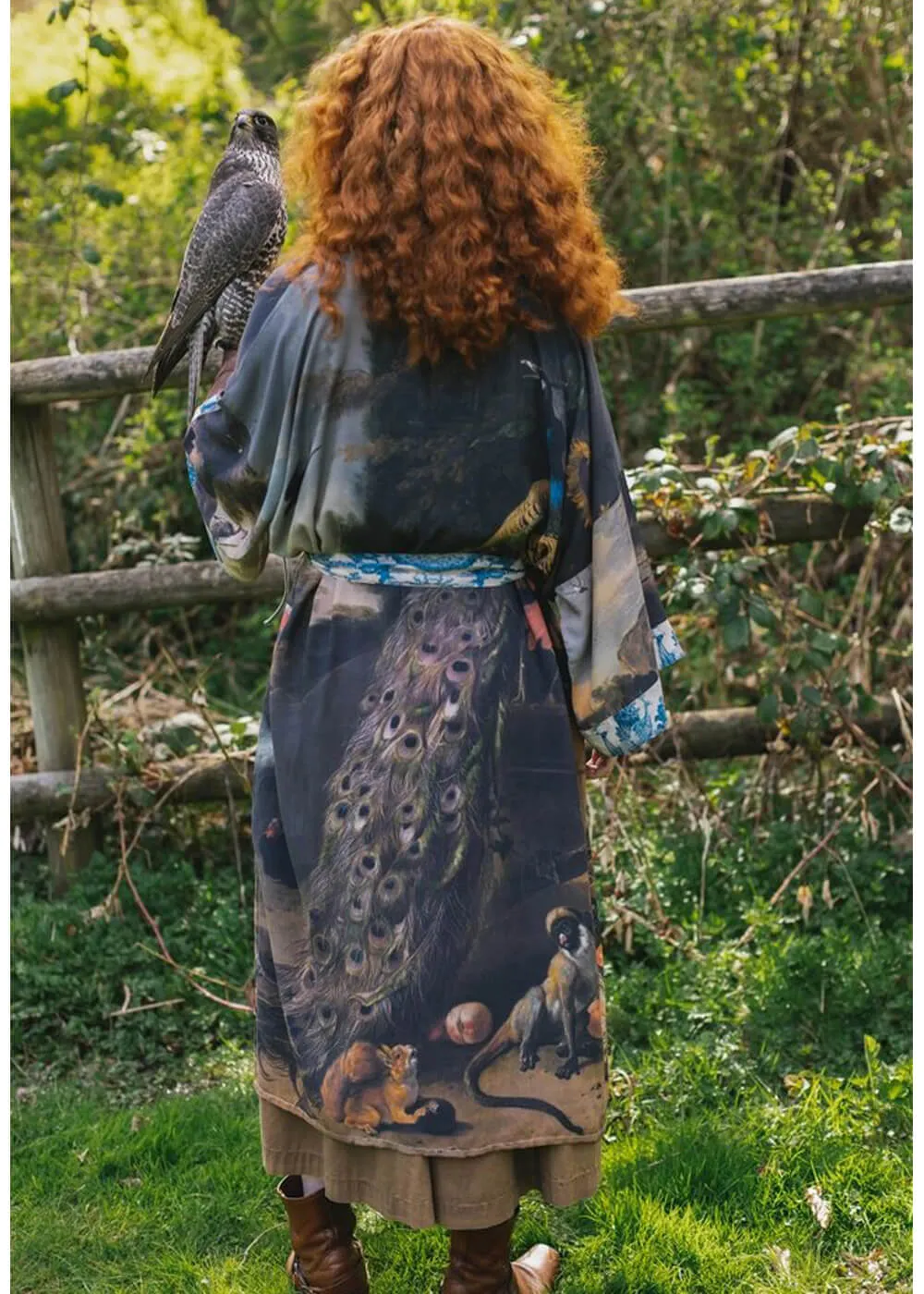 Market Of Stars Wild Beauty Peacock d’Hondecoeter Long Kimono