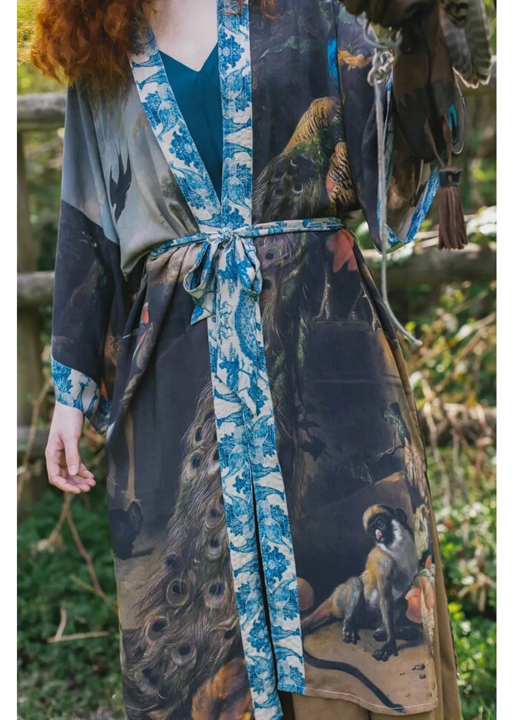 Market Of Stars Wild Beauty Peacock d’Hondecoeter Long Kimono