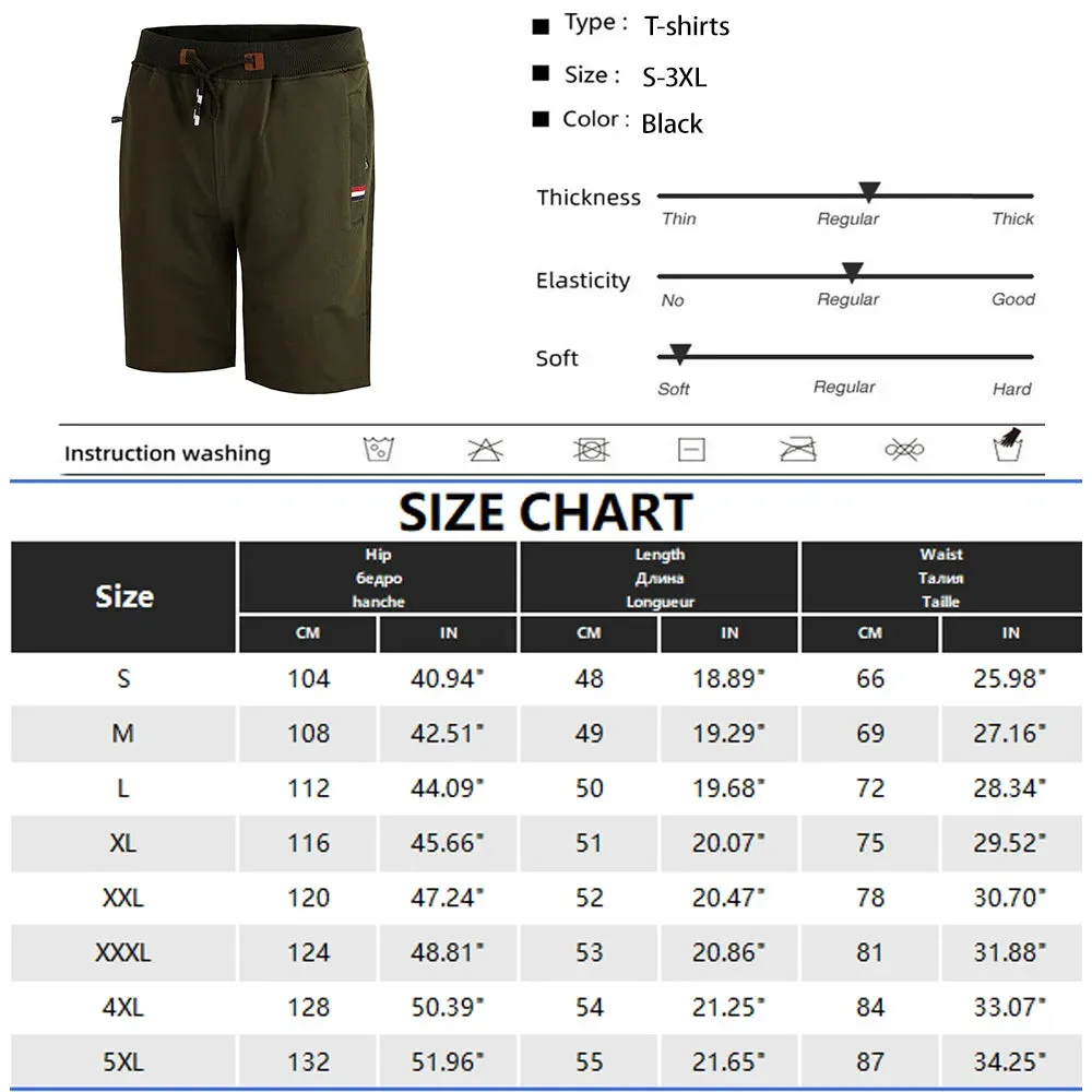 Men's Casual Drawstring Fitness Shorts