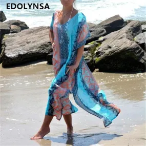MIAMI BEACH KAFTAN COVER UP