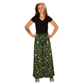 Mr & Mrs Gnome Wide Leg Pants With Pockets