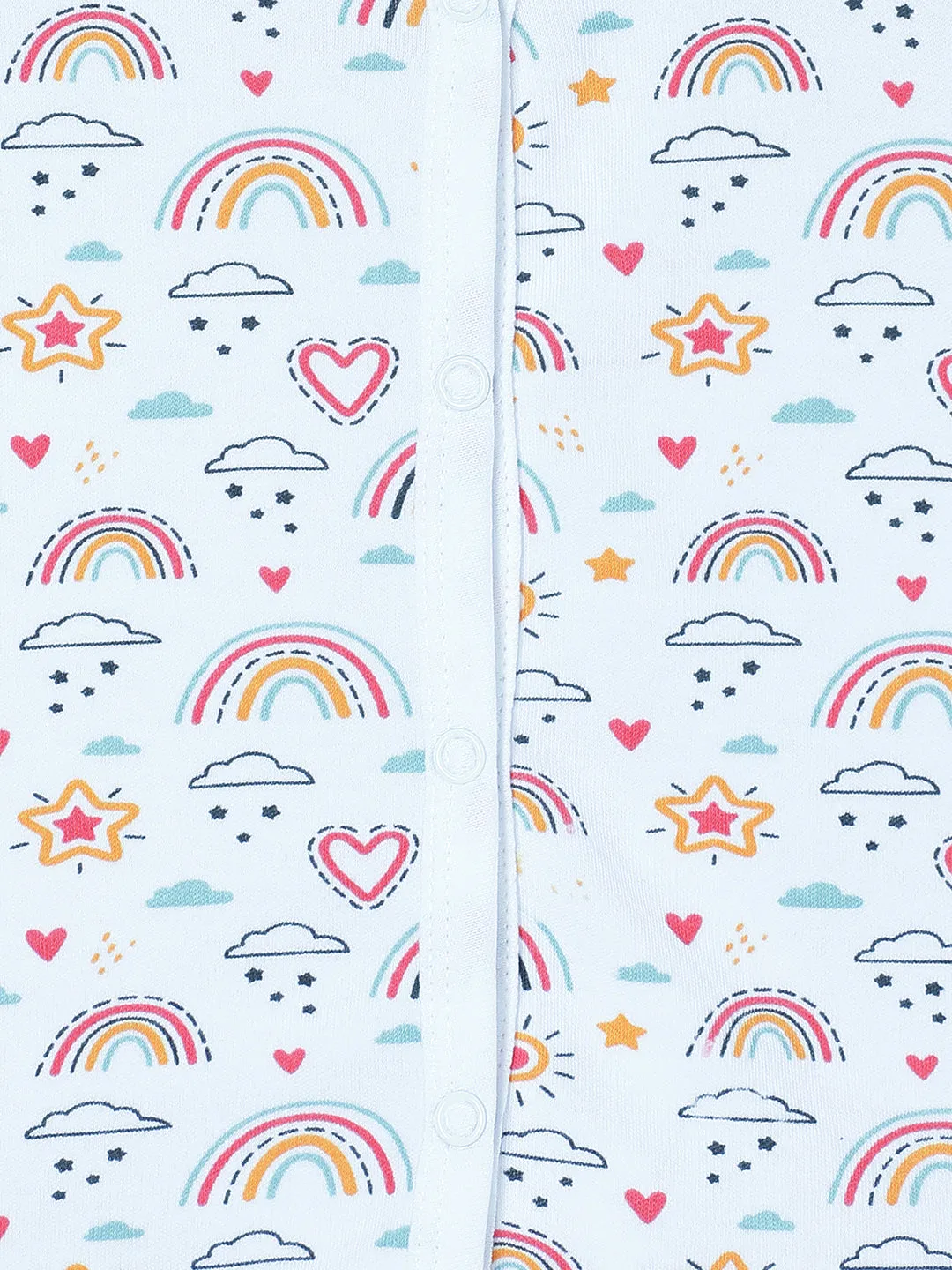 Newborn and Infant Pajama Set Combo of 2: Rainbow Land-Mango Mia