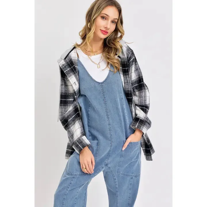 One and Done Denim Jumpsuit