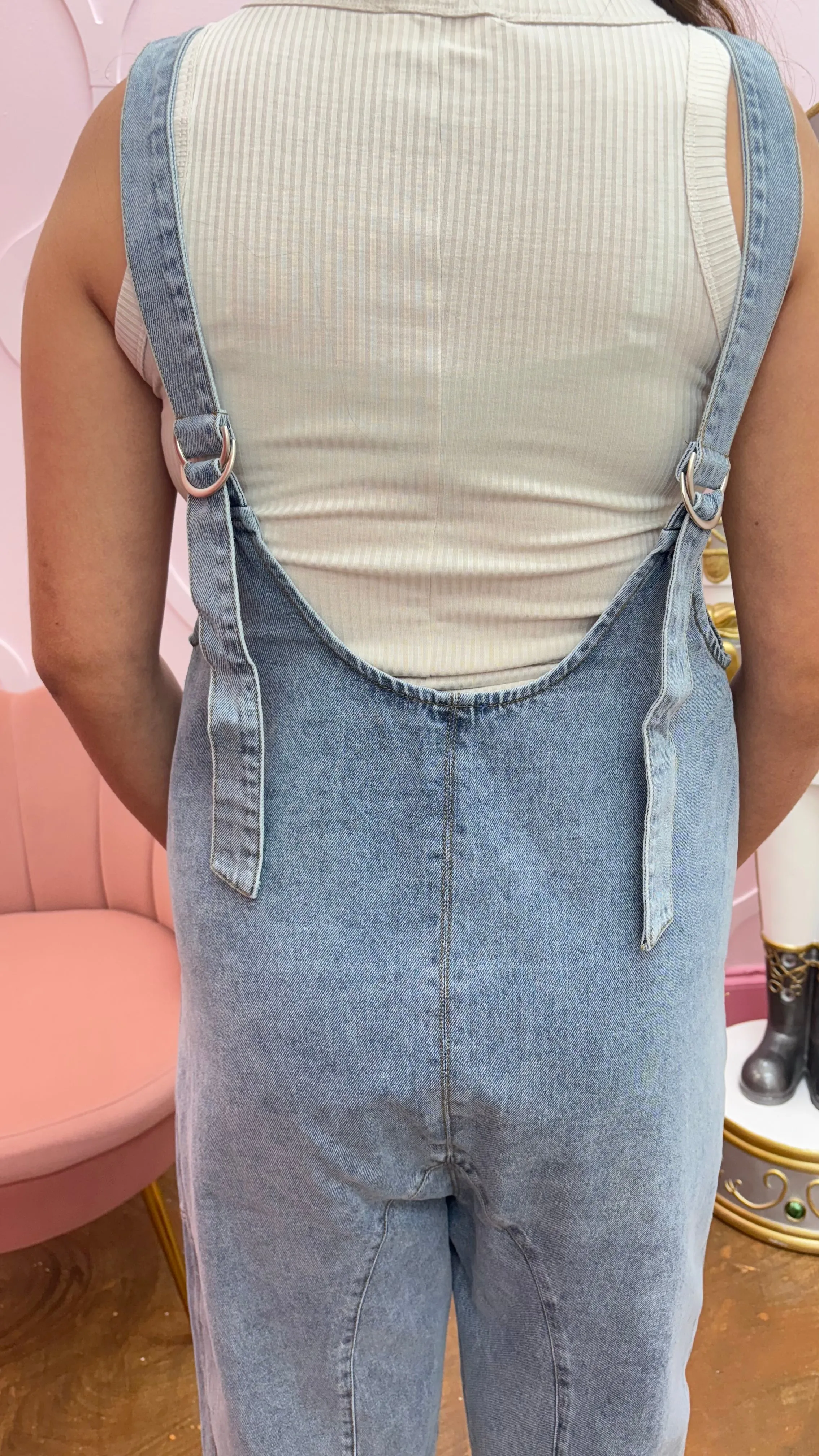 One and Done Denim Jumpsuit