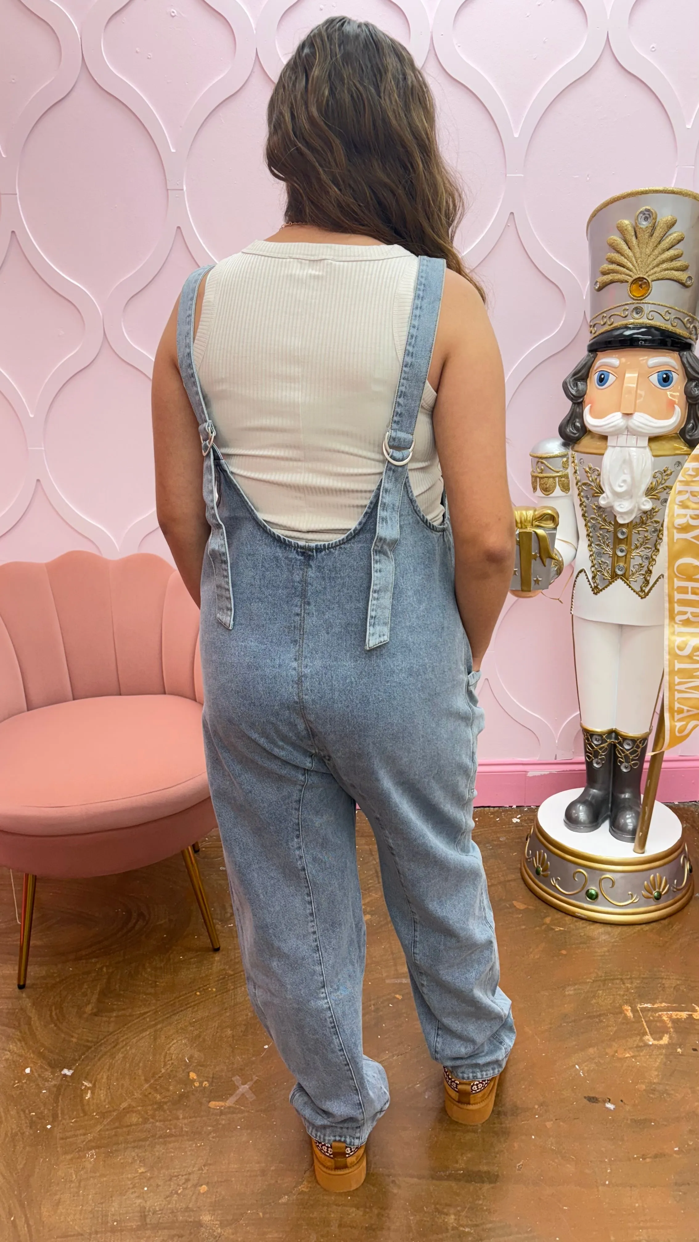 One and Done Denim Jumpsuit