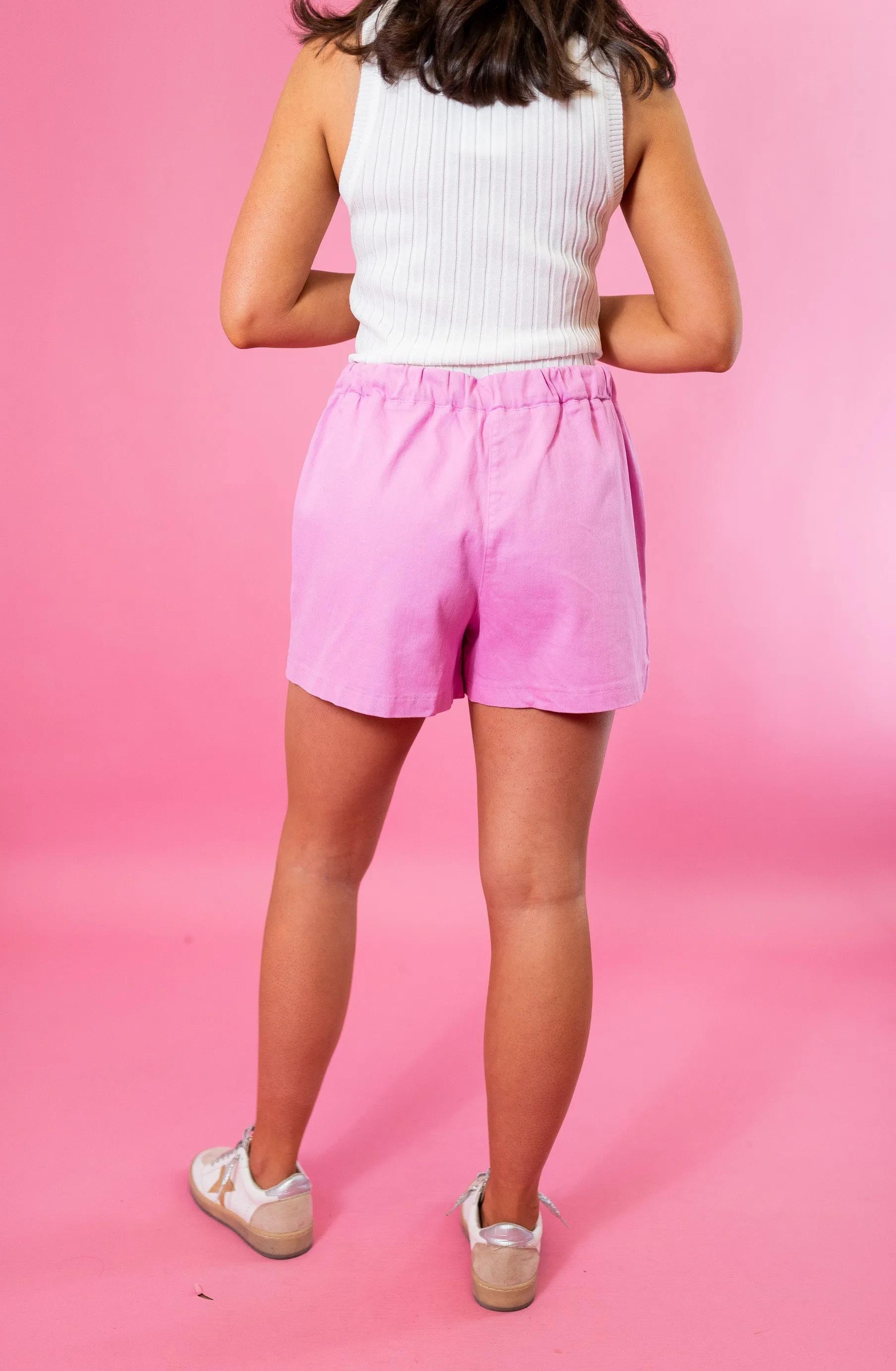 Patch Pocket Drawstring Shorts