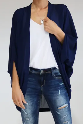 Plain Kimono Navy Short