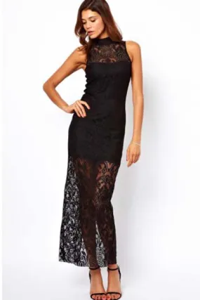 Polo Lace Maxi Dress