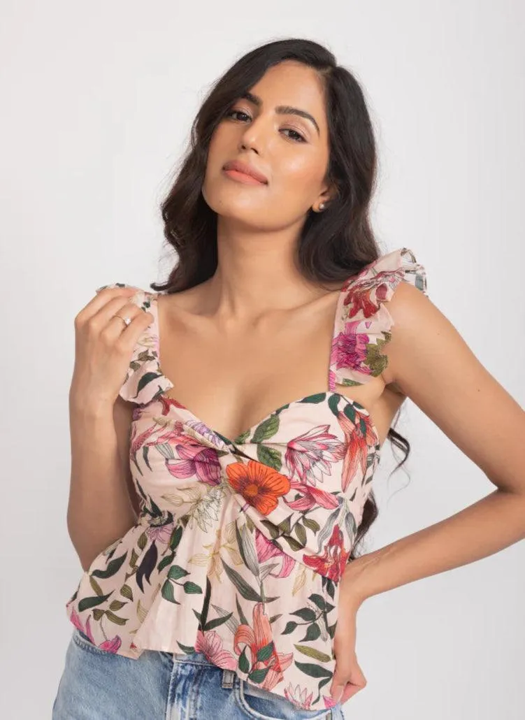 Poppy Knotted Top