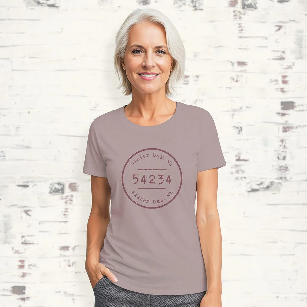 Postmark Stamp City/State/Zip - Custom Women's T-Shirt