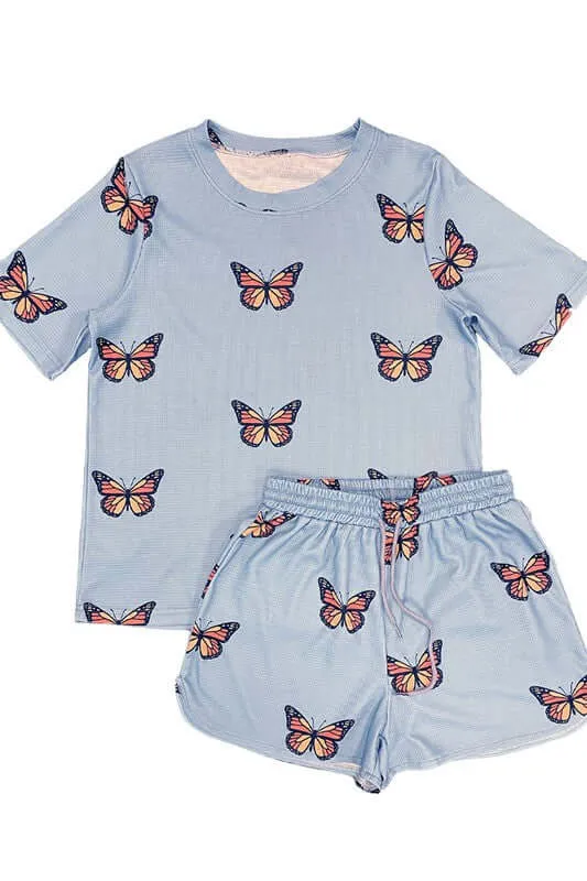 Printed Lounge T-shirt and Shorts Set