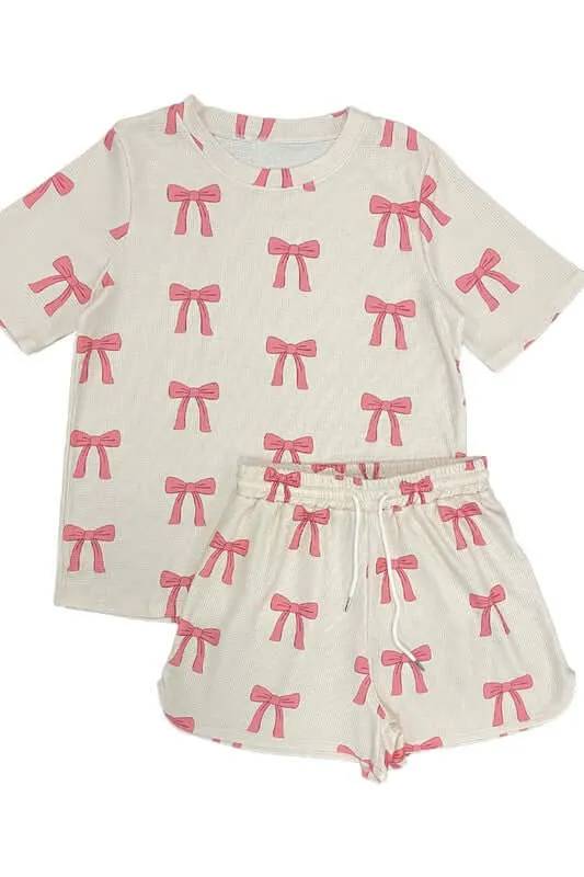 Printed Lounge T-shirt and Shorts Set