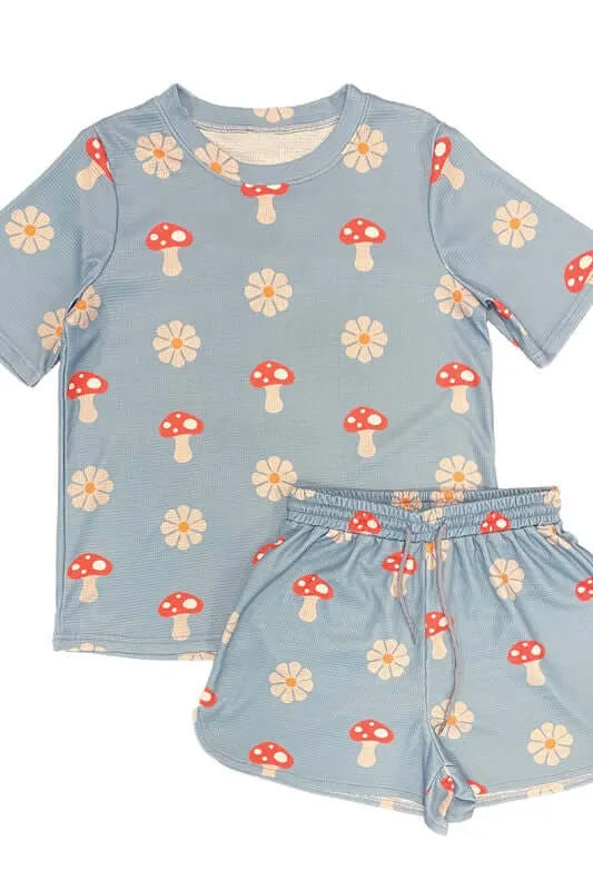 Printed Lounge T-shirt and Shorts Set