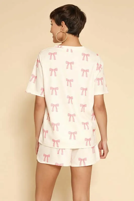 Printed Lounge T-shirt and Shorts Set