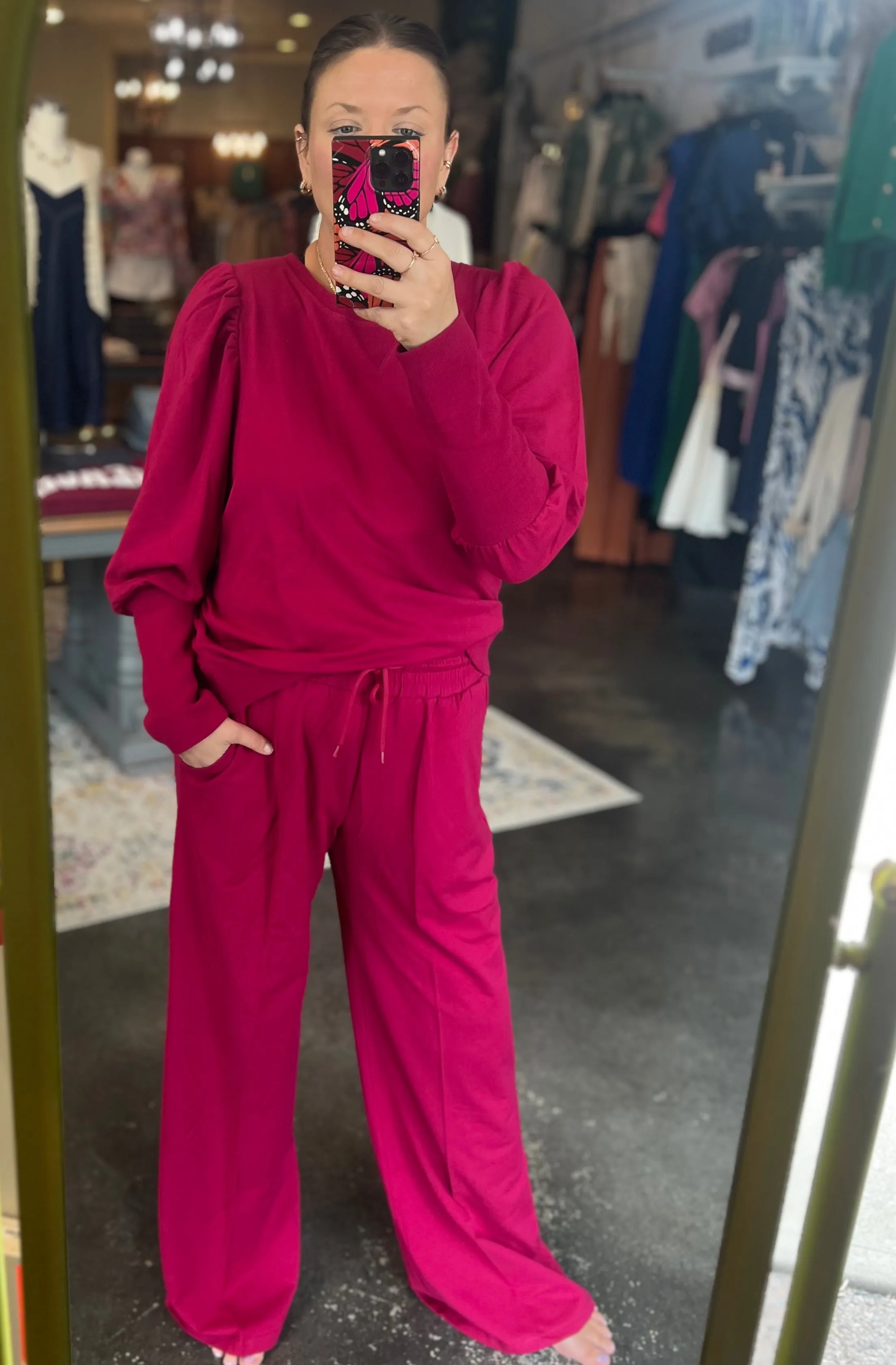 Quincy Wide Leg Sweat Pants