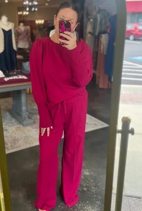 Quincy Wide Leg Sweat Pants
