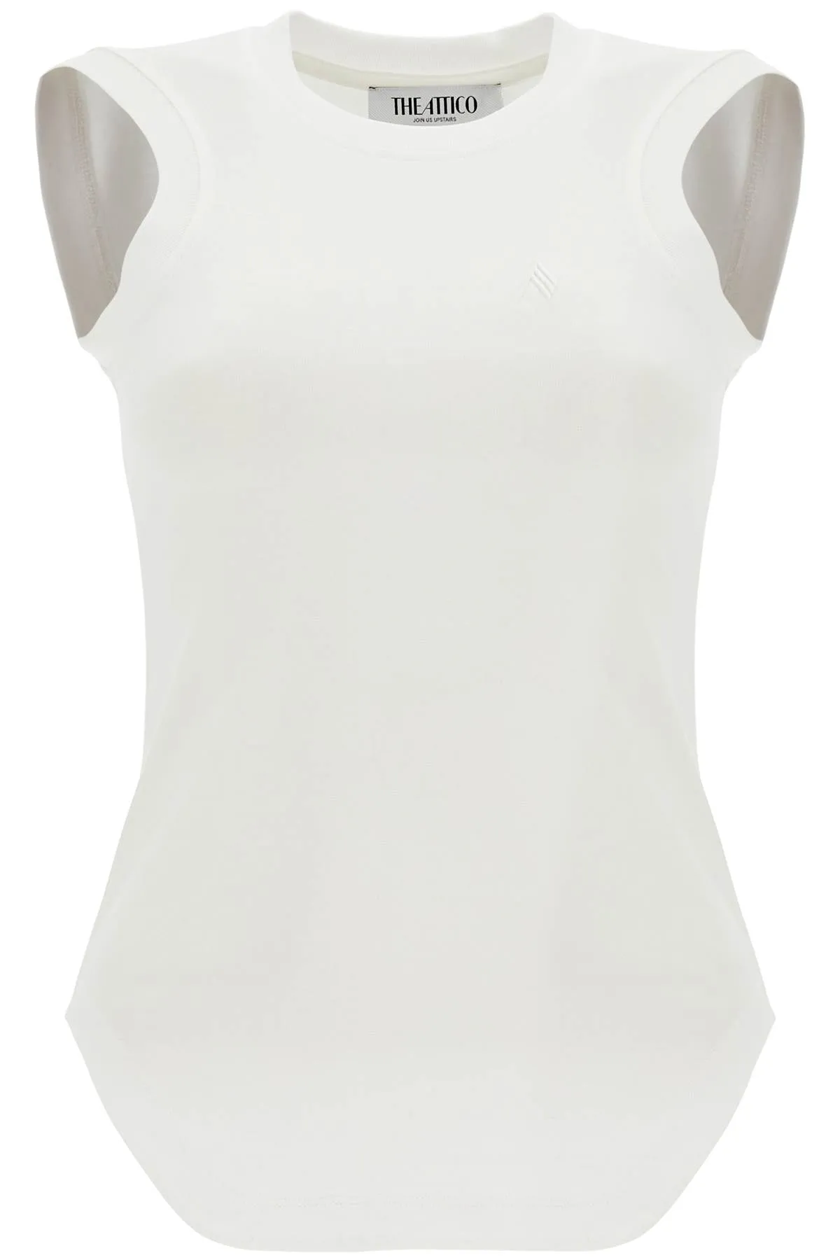 reese fitted tank top 250WCN00003JJJ025AA WHITE