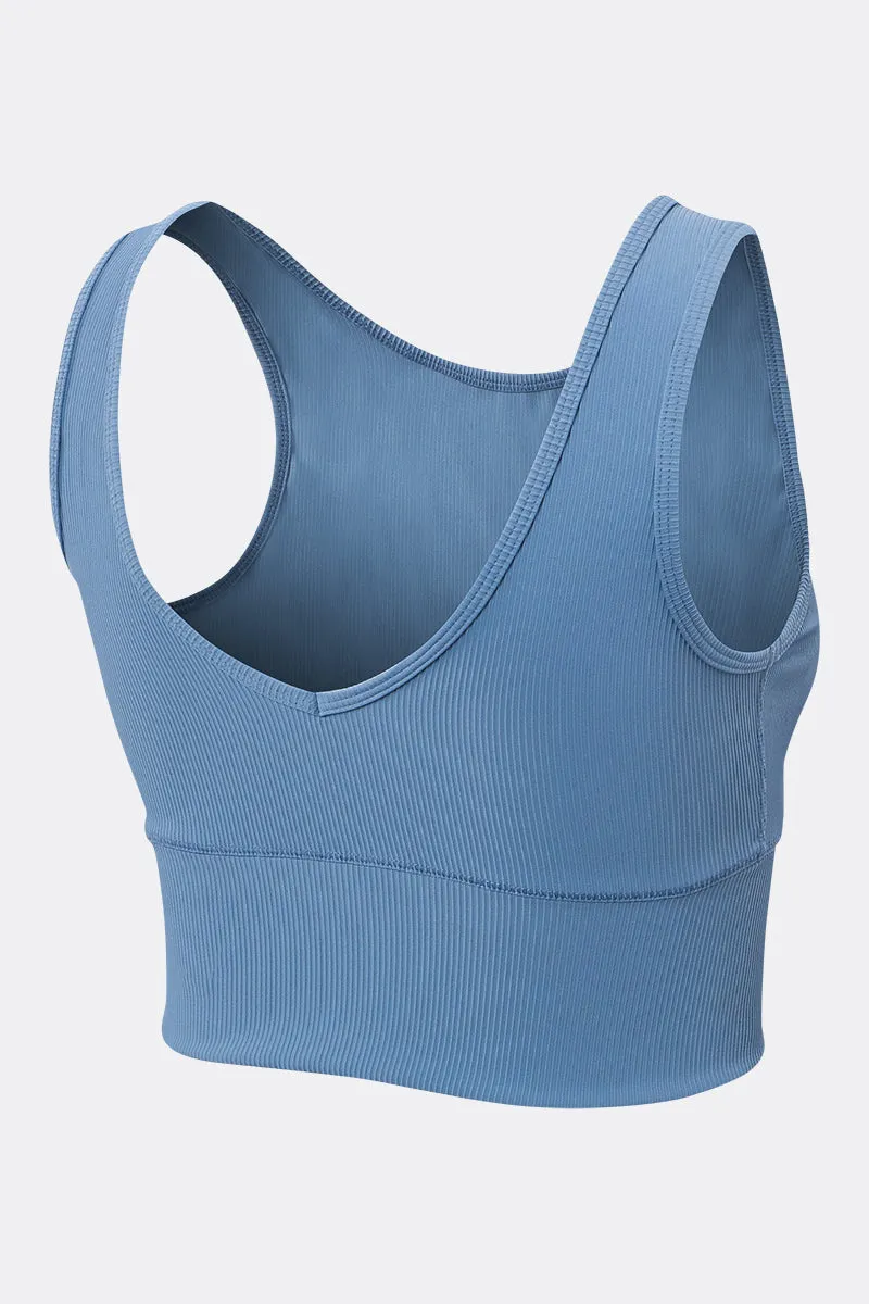 Ribbed Reversible Crop Tank Top