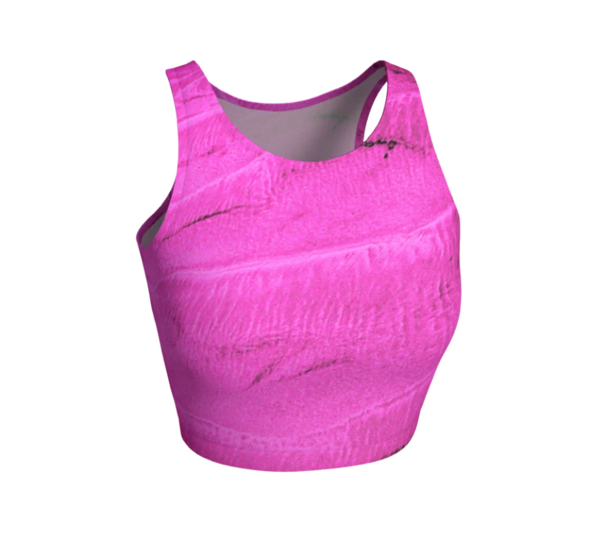 Rosy Beach Bliss Active Crop Top