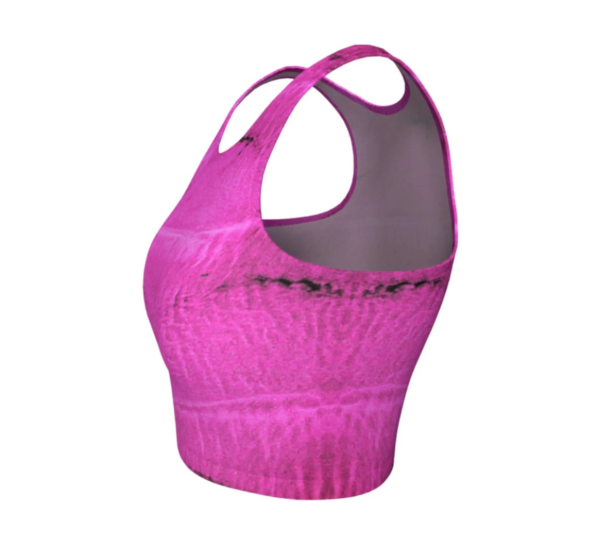 Rosy Beach Bliss Active Crop Top