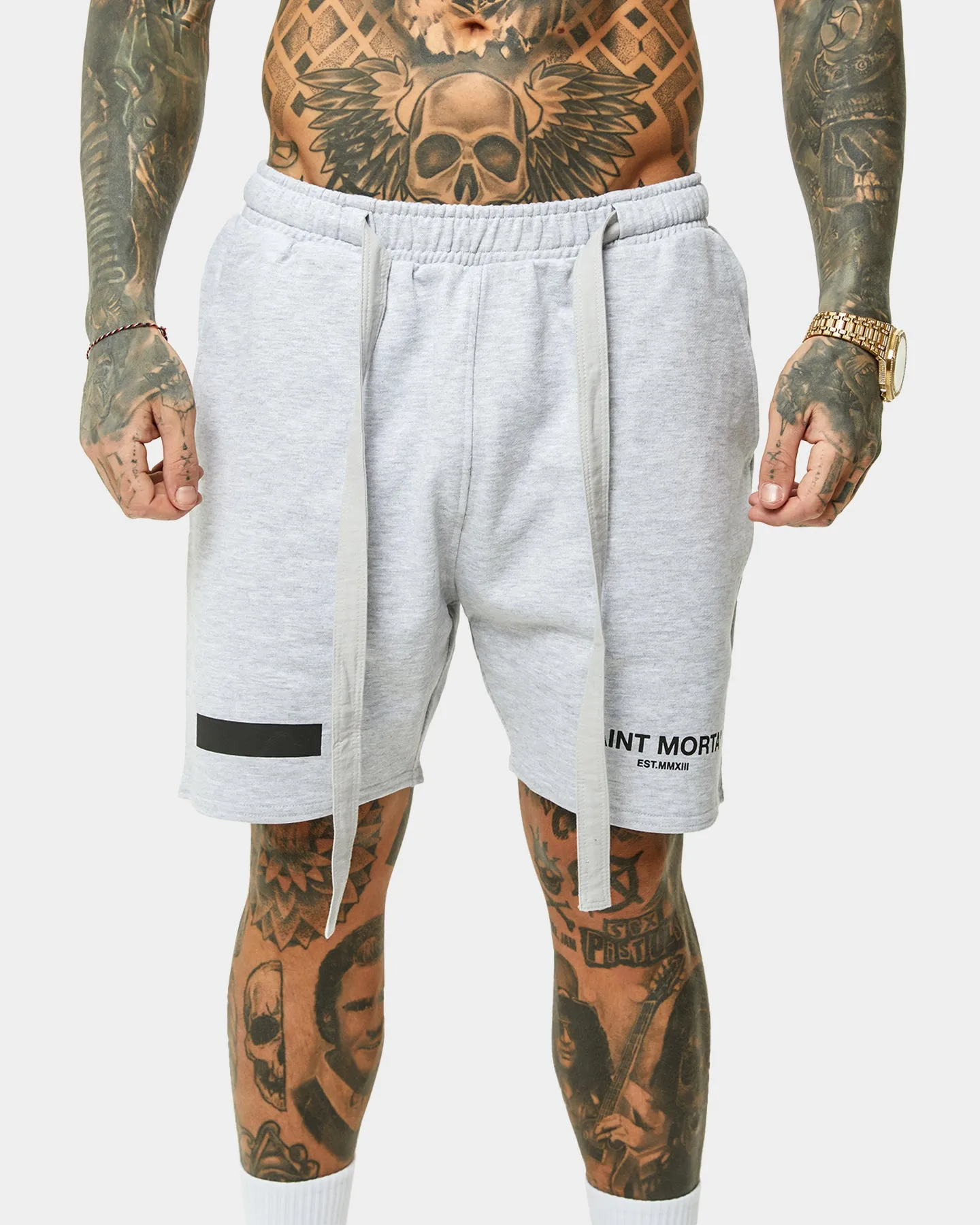 Saint Morta Envogue Street Shorts Light Grey Mela