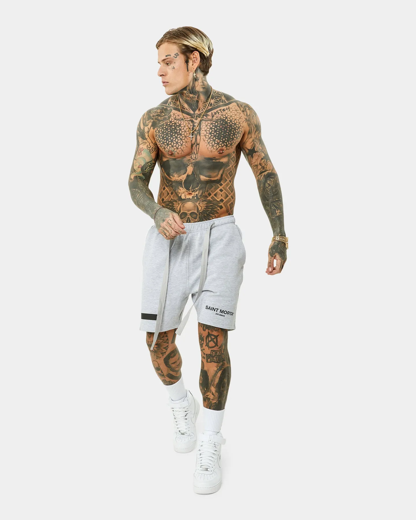 Saint Morta Envogue Street Shorts Light Grey Mela