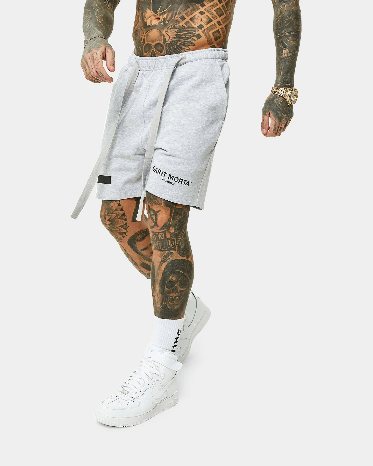 Saint Morta Envogue Street Shorts Light Grey Mela