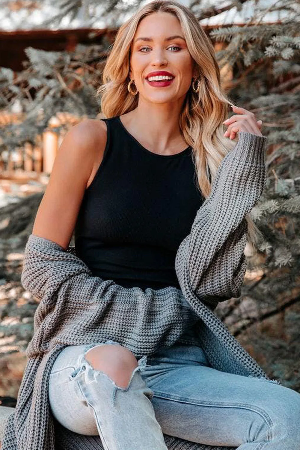 Seamless Sleeveless Rib Knit Crop Top
