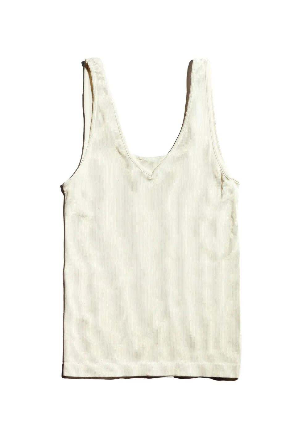 Sena Ribbed Tank in Ivory - FINAL SALE