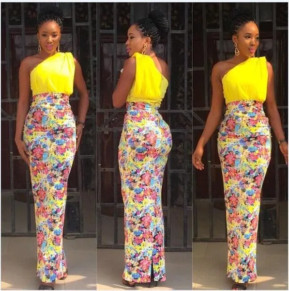 Sexy Slim Printed Maxi Dress