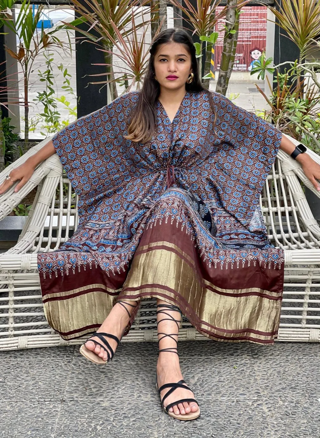 Sobika gajji silk kaftan
