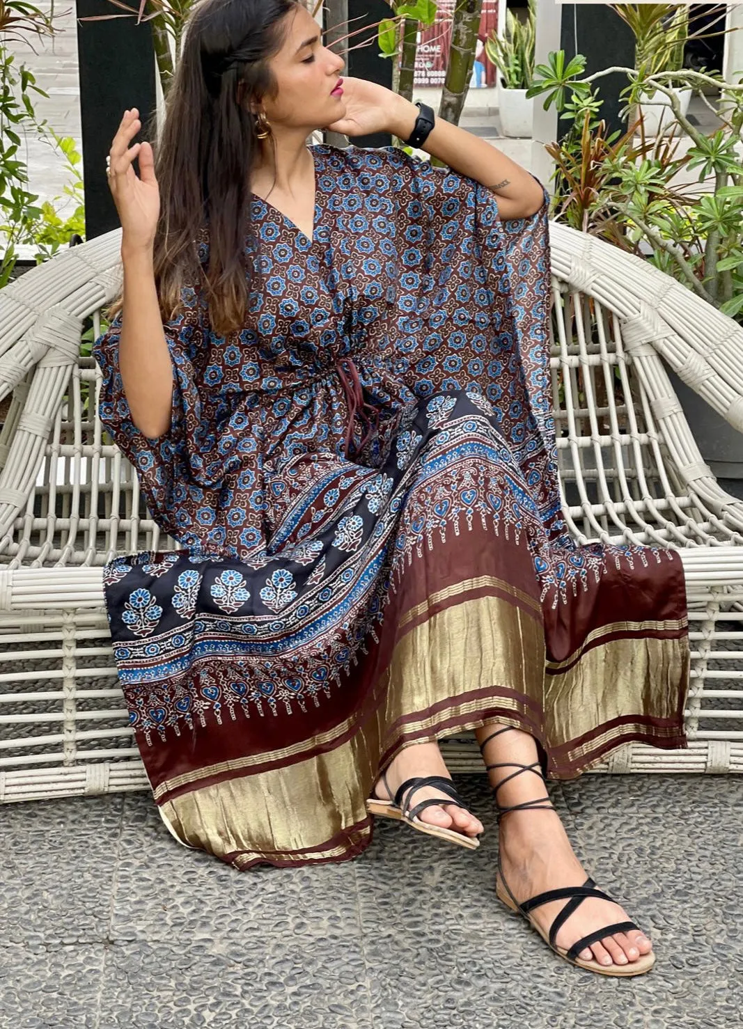 Sobika gajji silk kaftan