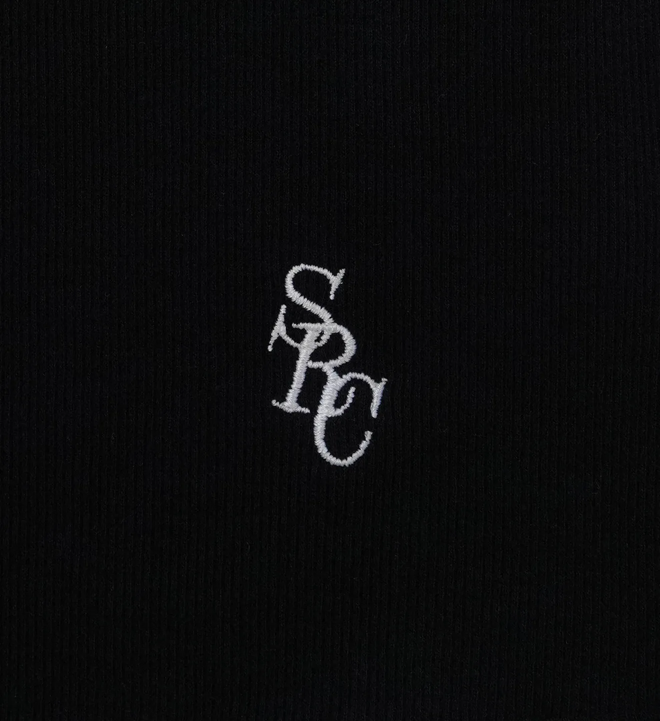 SRC Ribbed Tank Top - Black