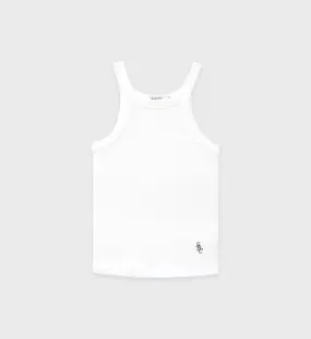 SRC Ribbed Tank Top - White