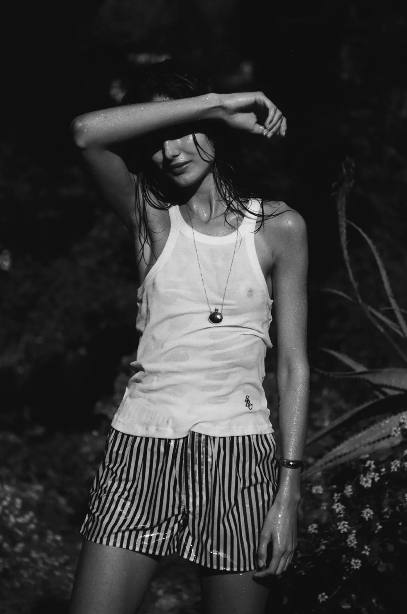 SRC Ribbed Tank Top - White