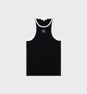 SRHWC Ribbed Tank - Black/White