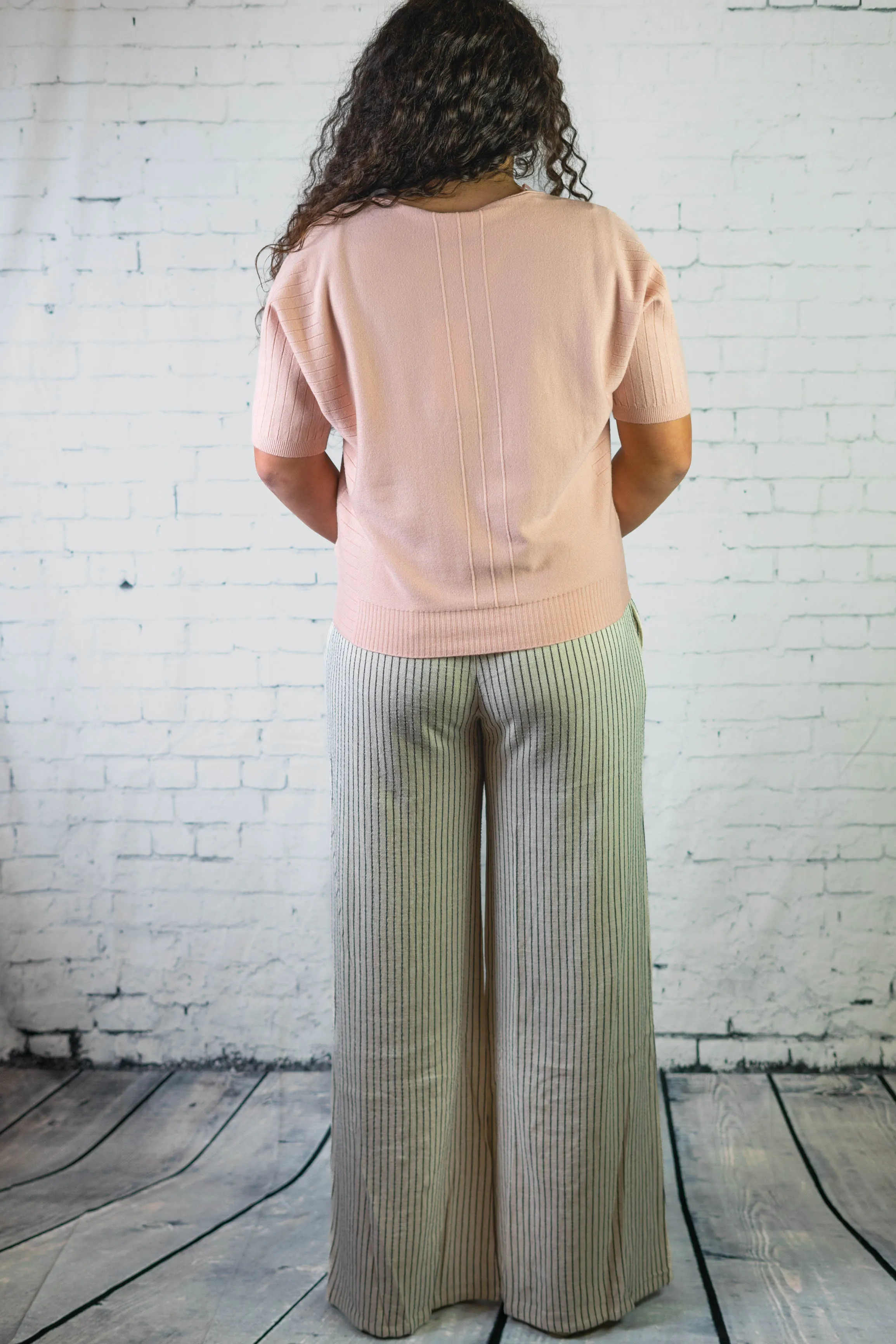 Striped Wide Leg Pant