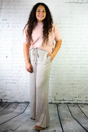 Striped Wide Leg Pant