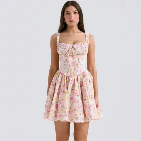 Summer Mini Floral Print Dress