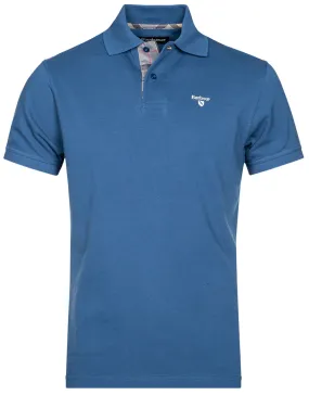 Tartan Cotton Polo Shirt Deep Blue