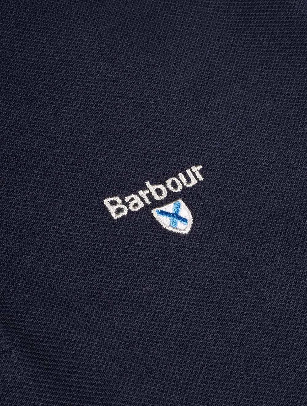 Tartan Cotton Polo Shirt Navy