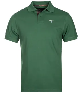 Tartan Cotton Polo Shirt Olive