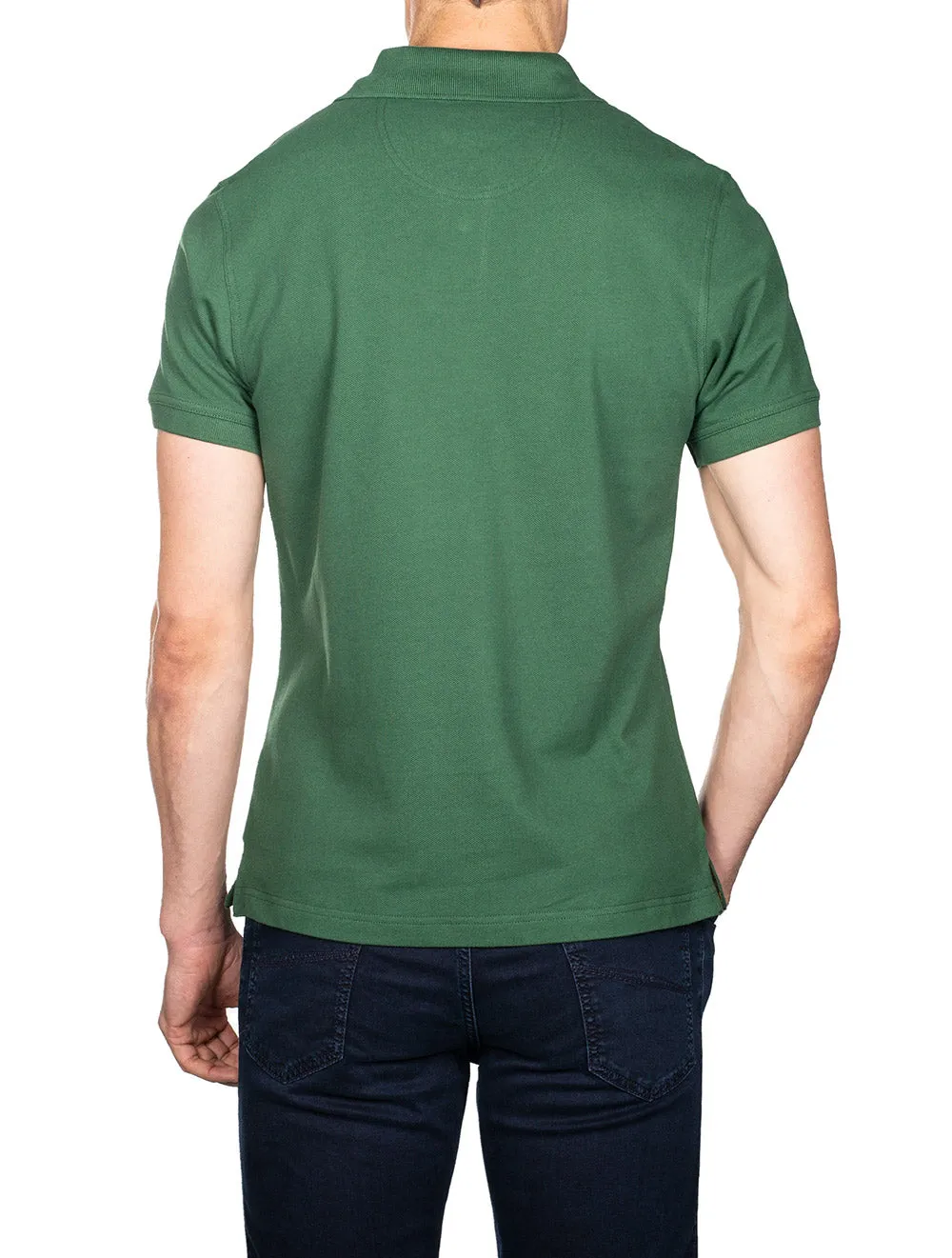 Tartan Cotton Polo Shirt Olive
